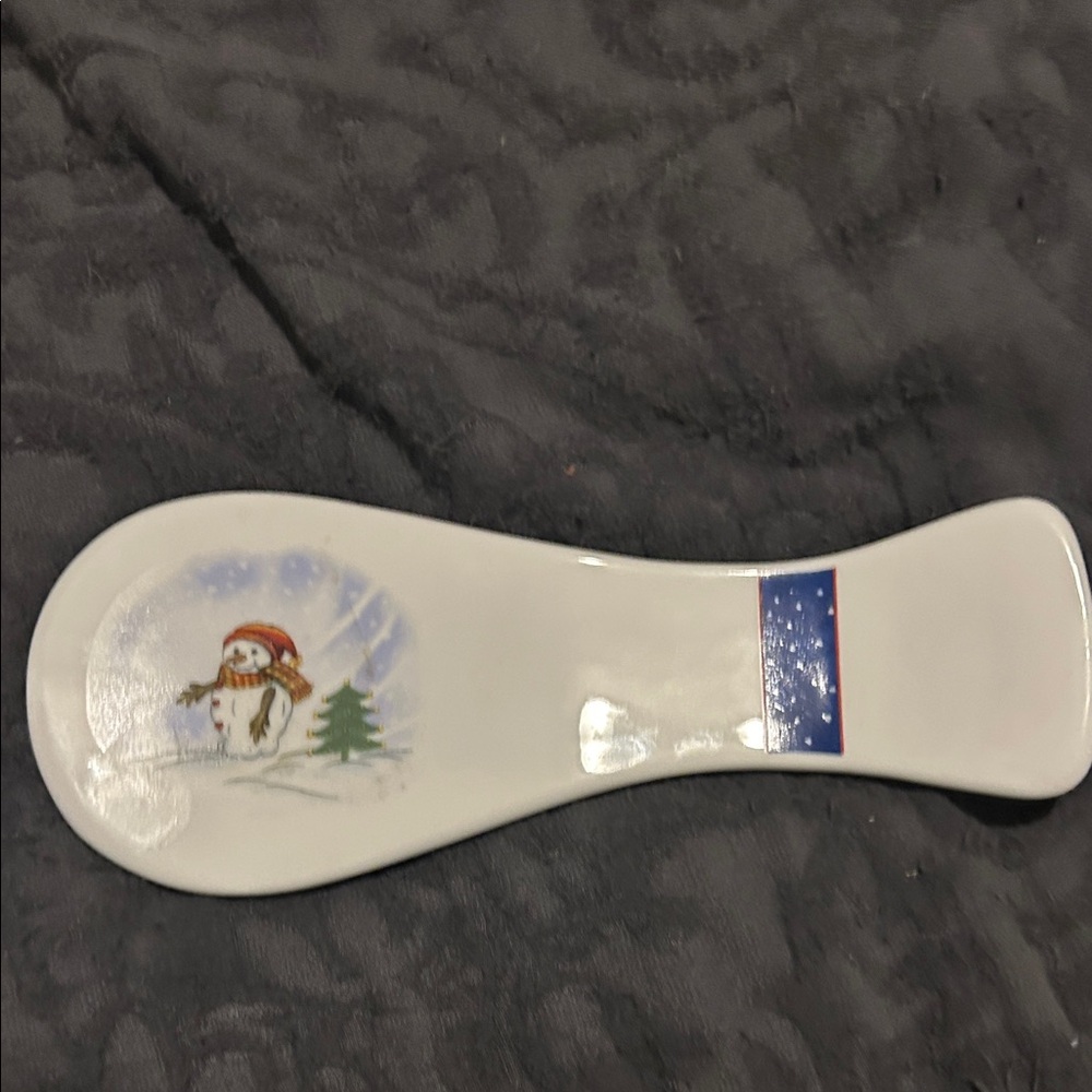 Royal Norfolk Festive Snowman Spoon Rest